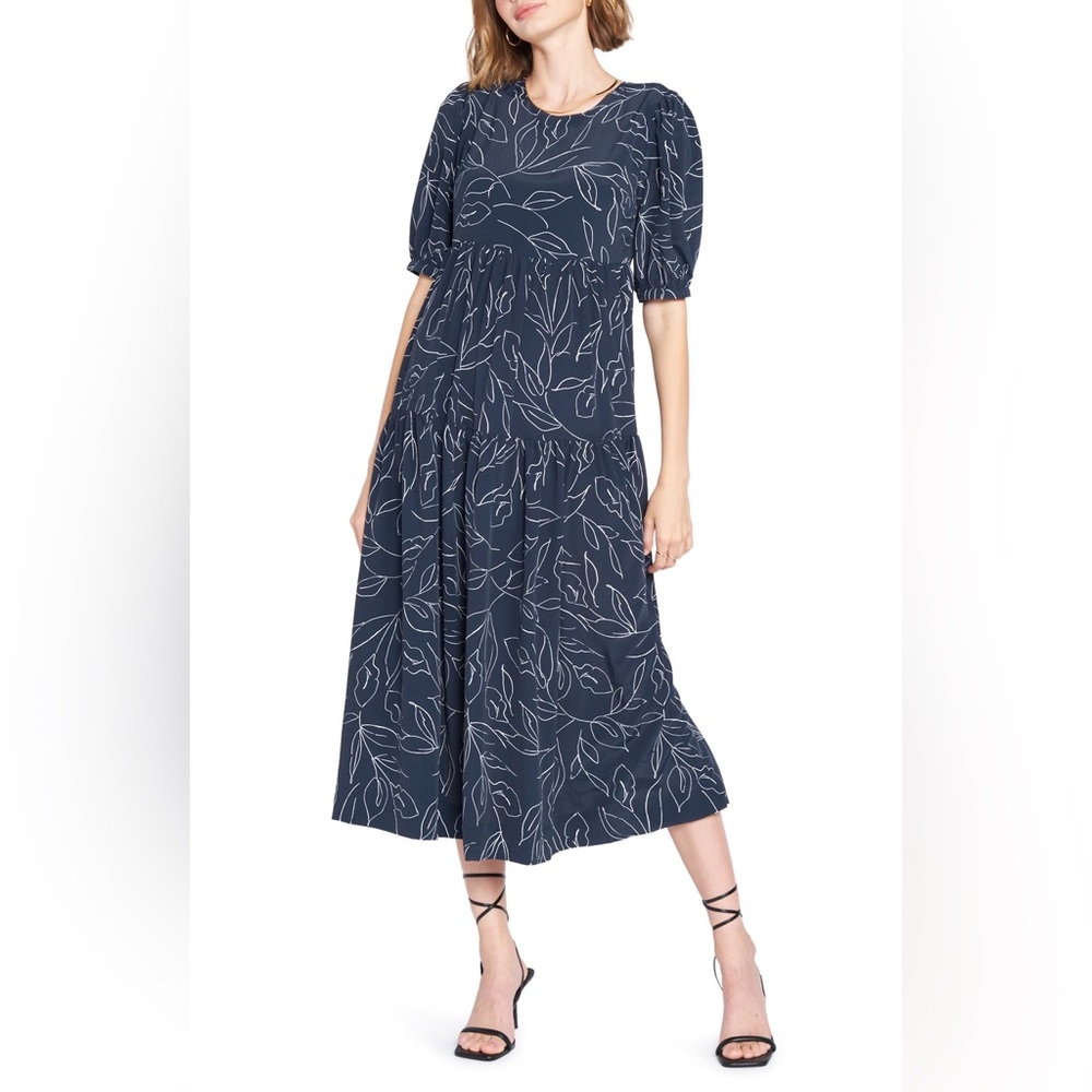 En Saison Floral Print Tiered Dress